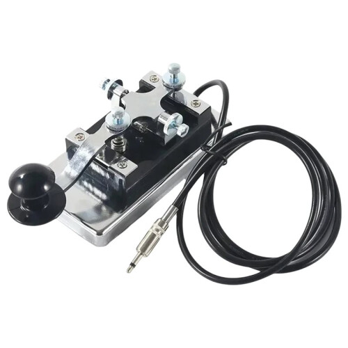3.5mm K4 Telegraph Key for Morse Code Heavy-Duty Shortwave Communication Tool Accessory
