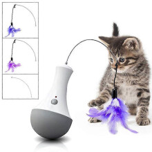 Interactive Cat Feather Toys, Automatic Cat Toy for Indoor Cats, Electronic Cat Exercise Toys, Gift for Adult & Kitten Cats
