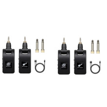 2X Gitaar Draadloos Systeem Audio Zender Ontvanger USB Oplaadbaar Draadloos Systeem voor Elektrische Gitaar Bas