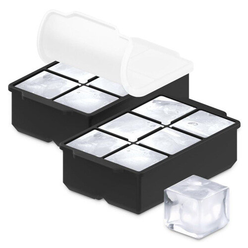 Stor Silikonform (2-Pack), Whiskyform - Gratis Isbrickor för Frysen