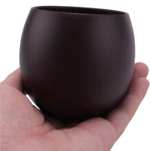 5X Conjunto de Chá de Madeira Cabaça Mate Feito À Mão Madeira Natural Café Copo de ÁGua Mate com Colher Palha Pincel Bombilla 200ML (Profundo)