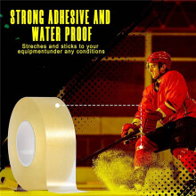 12 Pack Durchsichtiges Hockey Band Mehrzweck Band Rolle Schienbein Schoner Socken Band Rolle Sport Ausrüstung 2,4 cm x 28 M Hockey Sport Geschenke
