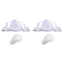 2X Groin Protector Cup Men, Boxing Kickboxing Muay Groin Guard, Ventilated Adjustable, Karate Fighting Training S