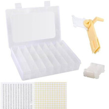 Embroidery Floss Organizer, Stitch Thread Storage Box Tools - for DIY Embroidery Sewing Storage, Winding
