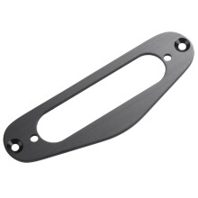 4 Pcs Guitar Pickup Frame Mounting Ring Single Coil Metal Flat Humbucker Pickup Ring for TL Style Electric Guitars Black