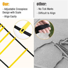 Sports Speed Agility Training Set 48 Disc Cones 16 Steel Stakes and Agility Ladder for Football Basketball Rugby Track