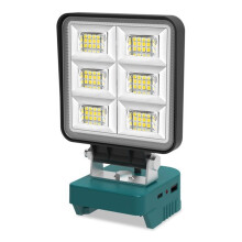 Work Light for 18V Battery, Outdoor Rechargeable Night Fishing Camping Light, Multi-Functional Car Repair Light