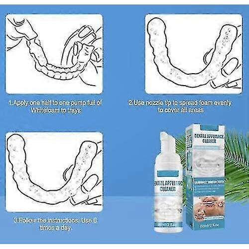 Aligner Foam 60ml, Clean Retainer And Braces, for Care