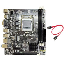 H61 DDR3 Motherboard LGA1155 -Compatible 2xDDR3 Slots 6XUSB Supports G1610 1620 1630 G2030 CPU
