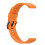 (Orange) 16mm Silicone Watch Strap Connector 1