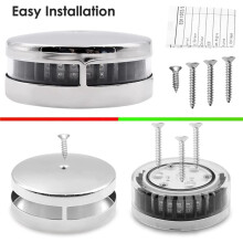 2X Boat Light Bi-Color Bow Light LED Navigation Lights Red & Green Stainless Steel for Marine Boat Pontoon Yacht