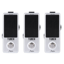 3X Rowin High Precision Guitar Chromatic Tuner Pedal Ture Bypass