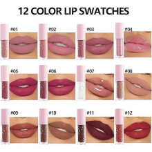 (C) 6 colors matte liquid lipstick adjust matte Nude waterproof long lasting non-stick cup does not fade lip gloss
