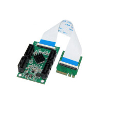 M.2 A E Key to 4 SATA3.0 Adapter 10CM Short Cable 6Gbps  Expansion for  PC/NAS/Industrial  SSD/HDD
