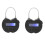 2X   Lock LCD Display  Lock Multifunction Travel Electronic Timer,USB Rechargeable Temporary Timer Padlock 1