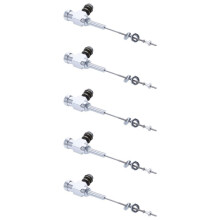 5X Motorcycle Hydraulic Clutch Master Cylinder Rod Brake Pump M10X1.25mm Aluminum Silver