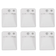 6X Night Motion Sensor Bedside Lamp Home Indoor Lighting 1 LED Wireless Passway Corridor Stair Toilet Emergency Light