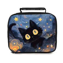 (1, Lunch Bag) Cat Print DIY Lunch Bag, Insulated Lunch Tote for Office Workers and Students, Large Capacity Cooler Box