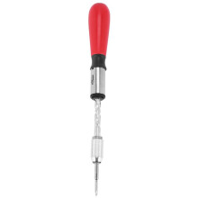 3X 260MM Spiral Screw Driver Hand Pressing Ratchet Screwdriver with Slotted and Phillips Screwdriver Bits