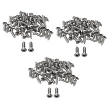 150X Guitar Bass Screws Parts for Scratchplates Pickguard, Silver
