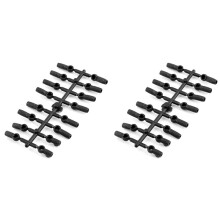 2X M3 Tie Rod End Joint Cap 4.8mm 5mm for 3Racing Sakura S XI XIS CS D4 D5 Advance 1/10 RC Car Parts