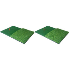2X Practice Mat Artificial Lawn Nylon Grass Rubber Tee Backyard Outdoor Hitting Mat Durable Training Pad