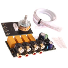 Hifi Lossless Audio 4 Pairs RCA Input Source Selector Signal Selector Switching Switcher Splitter for Preamp Amplifier