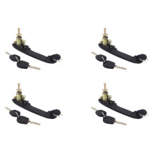 4X 6K0837205 6K0837206 Front Left Right Door Handle with Lock for SHARAN ALHAMBRA 33mm Pin Length