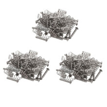 150Pcs Chrome Single Coil Pickup Screws & Adjust Height Springs for Guitar