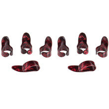 8X Ballad Guitar Finger Set Guitar Pain-Proof Finger Set Guitar Guitar Finger Thumb Index Finger Set(Red)