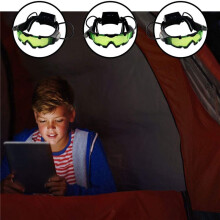 2X Night Vision Goggles Adjustable Kids LED Night Goggles for Racing Bicycling Hunting to Protect Eyes Children Gift