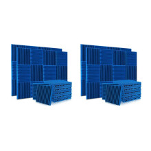 48 Pack Acoustic Foam Panels 1X12X12 Inches,Soundproof Wall Panels with Fire Sound,Sound Panels Wedges for Studios,Home