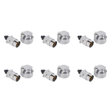 6X Trailer Accessories- 7 Pin Trailer Plug 12V Rv Sockets Towbar Towing 7Pin Metal Trailer Connectors