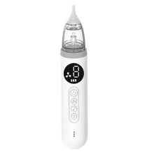 Bivni Baby-Nasensauger, IPX7 Wasserdicht, 3 Silikonaufsätze, 3 Saugstufen, Musik & Licht