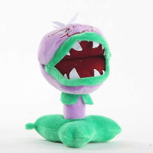 (Navy Blue) Plants vs Zombies 2 Video Game Character Plush Toys PVZ Plants Peashooter SunFlower Anime Stuffed Plush Dolls Gifts for Children