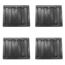 4X NMMiner 2.8 Inch 4 Slots Base Bracket for NerdMiner Bitcoin Crypto Solo Lottery Miner 4 Slots Stand Black