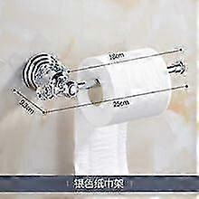Wall Paper Towel Holder: Stainless Steel Crystal Decor Towel Rack Toilet Paper Dispenser Holder for Bathroom Kitchen Laundry Room