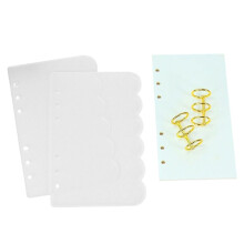 A6 Black Petal Acrylic Binder Cover for DIY Journal and Planner Supplies C