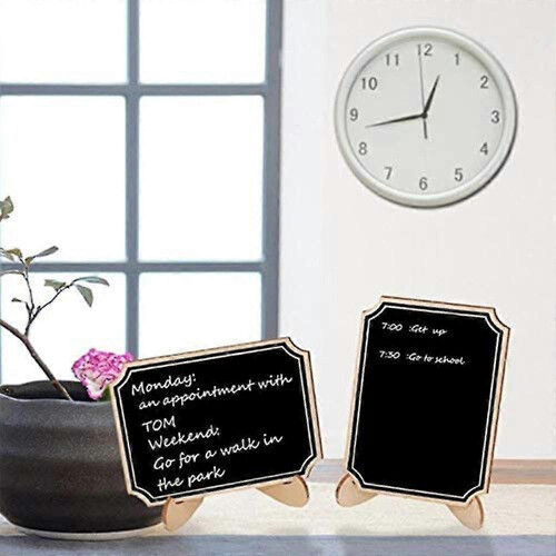 20 Pack Mini Chalkboard Signs with Support Easels 1