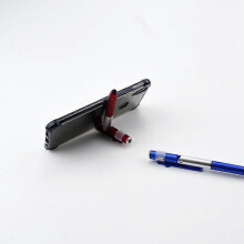(blue) New multi-functional four-in-one toy folding lamp pen, phone stand, LED light, touchscreen ballpoint pen