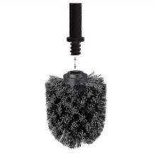 (6pcs, black) 6pcs White Toilet Brush Heads - 8cm Diameter Replacement Brushes
