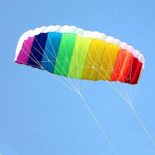 Kites for Kids & Adults, 2m Rainbow Beach Kite Set for Beginners, Easy to Fly Large Kite Pack for Boys and Girls with Kite String Included, Perfect fo