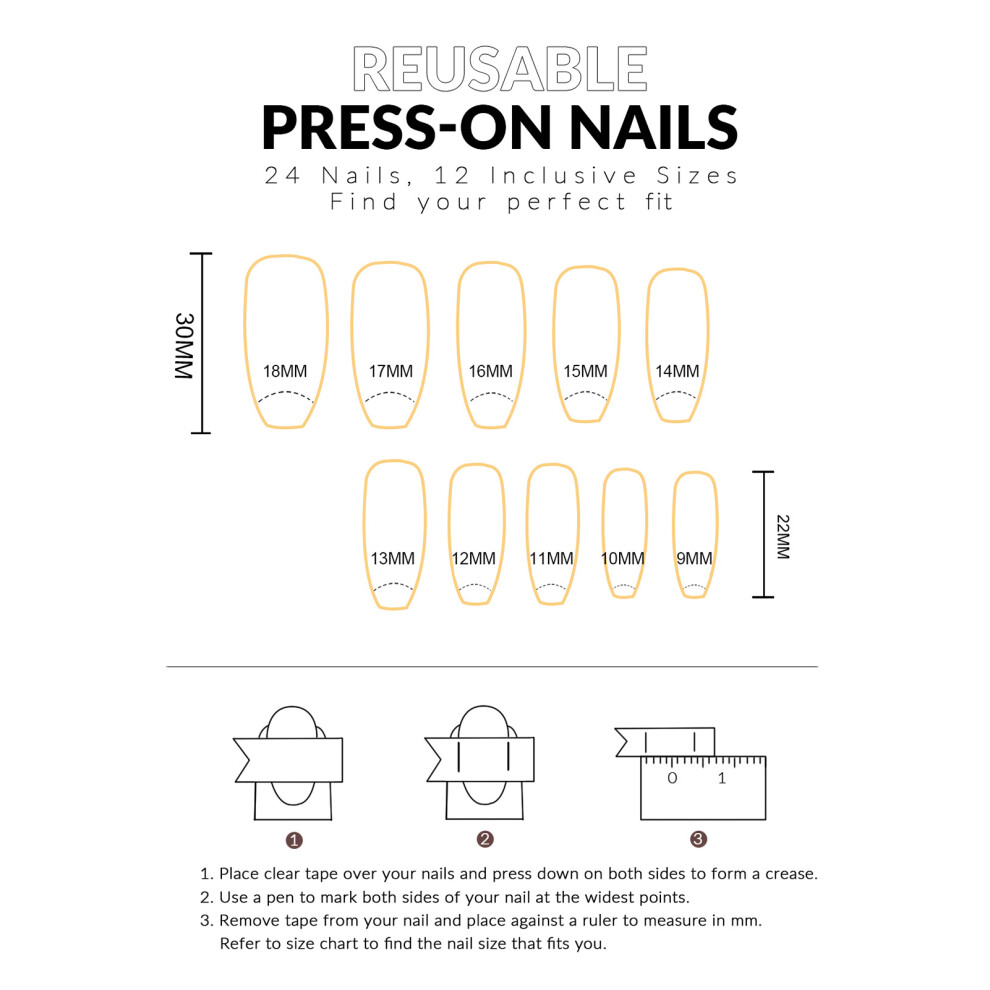 Hue-Grain French Pink Rhinestone Fake Nails For Girls