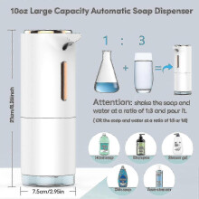 3-level Automatic Foaming Soap Dispenser, 10oz Foaming Hand Soap Dispenser with Aromatherapy