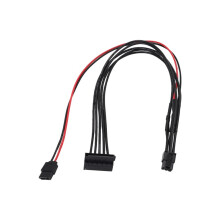6 Pin to 15PIN Power Cable Right-Angle Adapter, 6P to Small 6PIN Power Cable for Inspiron 3670
