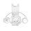 For PS5 Wireless Racing Controller  Steering Wheel Directional Joystick Gamepad for Racing Games White 1