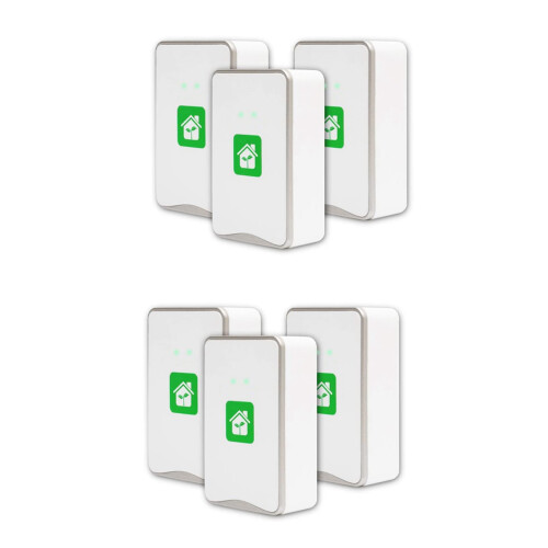 Negative Ion Generator Pluggable Air Purifier with Highest Output -  to 32 Million Negative Ions/Sec, 6 Pack US Plug