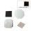 50x50mm Rectangular Refrigerator Sticker Refrigerator Magnets Accessories Emblem Breast Badge Consumables 100Pcs 3