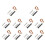10X  Dual 12 Level Indicator VU Meter Stereo Amplifier Board Adjustable Light Speed Board 1