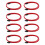 8pcs 50CM  3.0 III SATA3 7pin Data Cable 6Gb/S SSD Cables HDD Hard Disk Data Cord (Red) 1